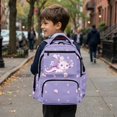 thumbnail image 4 of Aplkyhs Backpack for Kids Teens Age 6-18 Cute Cartoon Print School Bag Ergonomic Adjustable Straps Lightweight Bookbag for School Travel Purple Cute Axolotl, 4 of 7