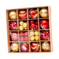 thumbnail image 1 of Bolas de Navidad colgantes inastillables colgantes decorativos coloridos adornos conjunto caja para vacaciones boda hogar año Nuevo decoración , estilo b Gloria Colgantes Bolas, 1 of 9