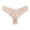 Light Yellow, variant on Women's Sexy Seamless Lace Thong Breathable Low Rise T Back Panty (Red, S)