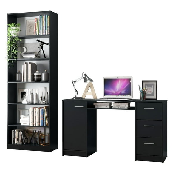 Escritorio Madesa Librero Organizador 6908 Negro