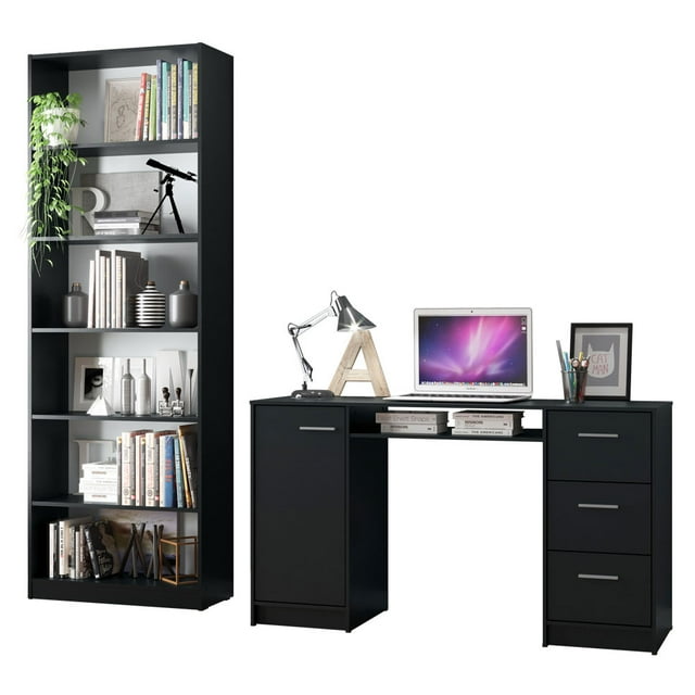 Escritorio Madesa Librero Organizador 6908 Negro