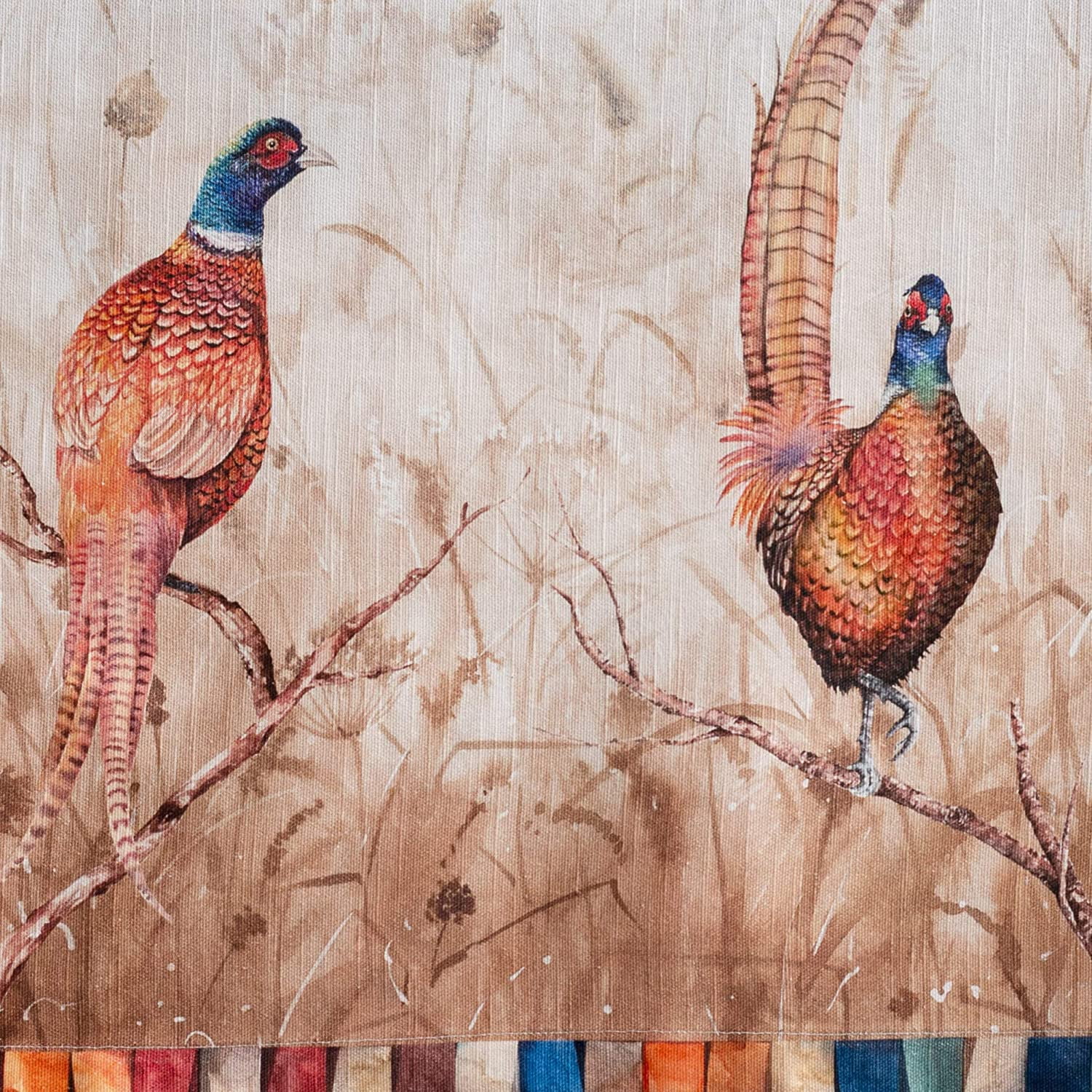 Set De Table Noel Rouge Sets De Table Ronds Noël - Lot De 4 - Motif Aquarelle Renne/Sapin - 37cm - Lavables En Machine Set De Table Rond Lavable