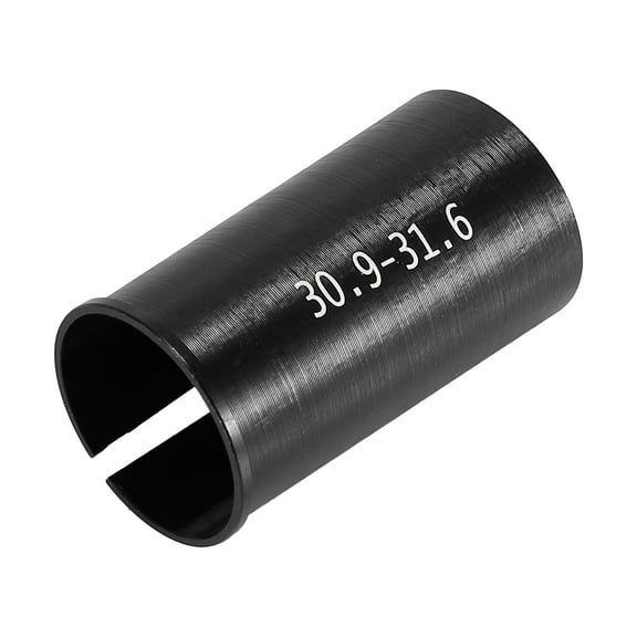 Unique Bargains 30.9 to 31.6mm Bike Seat Post Tube Adapter Seatpost Reducing Sleeve Shim Adapter Aluminium Alloy Black