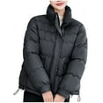 thumbnail image 2 of Ofreoo Fashion Women's Casual Long Sleeve Solid Zipper Pocket Ladies Tops Blouse Coat Outwear Jacket Christmas Gift, 2 of 4