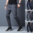 thumbnail image 3 of Summer Pants for Men 33x29 Tapered Travel Casual Pants Quick Dry Sweatpants with Pockets Cargo Joggers, 3 of 6
