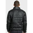 thumbnail image 3 of 247 Frenzy Men's Essentials Et Tu Lightweight Packable Full Front Zip Puff Nylon Jacket with Side Zip Pockets - Black, 3 of 4