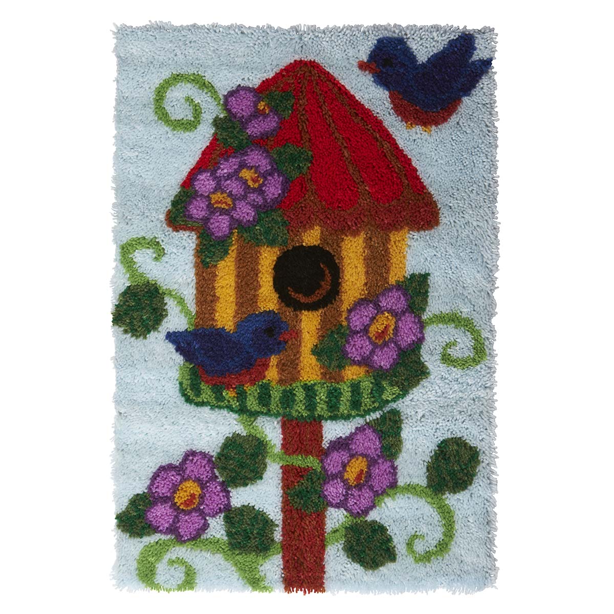 Herrschners® Floral Birdhouse Rug Latch Hook Kit
