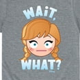 thumbnail image 3 of Disney Emoji - Wait What Anna - Toddler And Youth Short Sleeve Graphic T-Shirt, 3 of 5