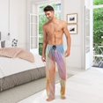 thumbnail image 7 of Men's Sleep Pants Lightweight Pjs Sleepwear Comfortable Lounge Pants Bottom Pants with Pocket Colorful Leaf Skeletons, 7 of 7