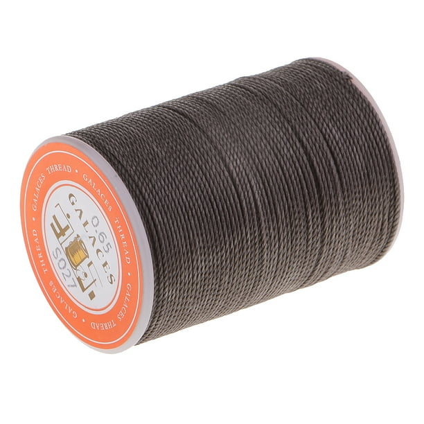 Hilo encerado 0,65 mm Cordón de poliéster para coser de artesanía Gris Zulema Cordón de poliéster encerado
