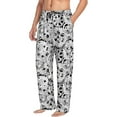 thumbnail image 3 of Mens Pajama Pants - Soft Sleep & Lounge Pants for Men, Gear Pattern Cuteness Casual PJ Bottoms Pants with Pockets, 3 of 5