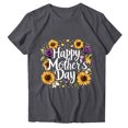 thumbnail image 4 of Busydd Womens T Shirts Fashion Holiday Mother's Day Graphic Tees for Women Casual Round Neck Short Sleeve Going Out Tee Top M, 4 of 5