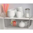 thumbnail image 3 of YBM Home Under Shelf Basket Storage Organizer, Silver 10” x 15” x 6”, 6 Pack - Large, 3 of 6
