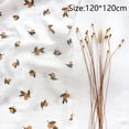 thumbnail image 2 of Manta de algodón para bebé, súper suave, ideal para envolver al bebé, como toalla de baño, manta de lactancia o manta de cama para niños y niñas, ideal como regalo de baby shower., 2 of 5