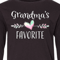 thumbnail image 4 of Inktastic Grandmas Favorite- Heart Grandchild Long Sleeve Youth T-Shirt, 4 of 5