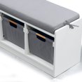 WonkaWoo Deluxe Childrens Storage Bench with Optional Cushion White