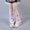 thumbnail image 2 of Leg Warmers Y2K Kawaii Ripped Leg Warmers for Girl Women Cute Knitted Socks Y2K Harajuku Goth Accessories, 2 of 3