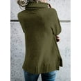 thumbnail image 5 of Womens Oversized Turtleneck Pullover Sweater Cable Knit Long Sleeve Sweater Tops, 5 of 6