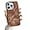 Brown, variant on Canvas Denim Half Wrap Phone Case, Fashionable and Creative, Large Hole Design, Anti-Drop, for iPhone 15 14 13 12 11 Pro Max Mini XS XR 7 8 Phone Case (Brown,iPhone 14 Pro)