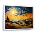 thumbnail image 2 of Designart "Countryside Yellow And Blue Hills Collage I" Modern Floater Framed Canvas Wall Art, 2 of 7