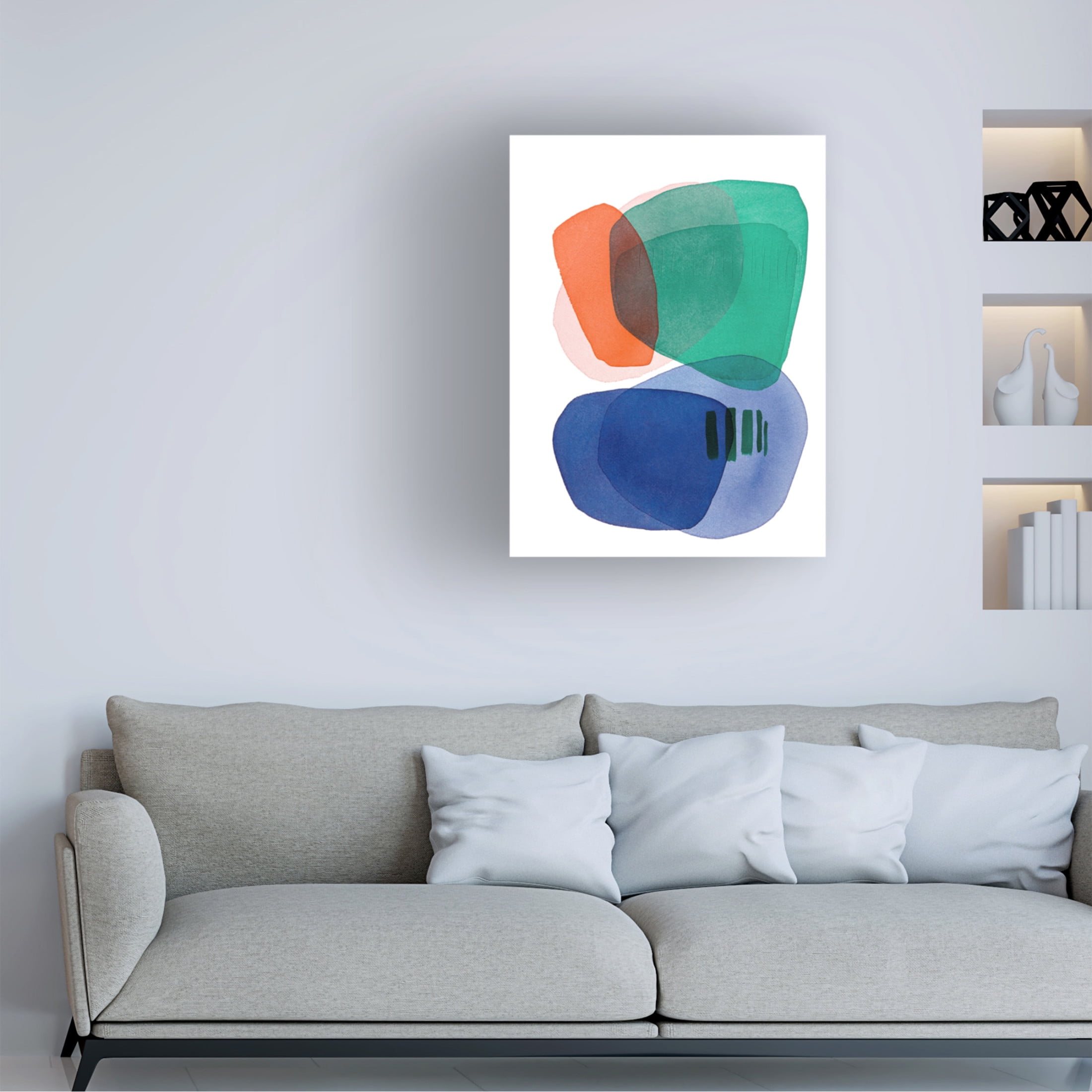 Canvas Wall Art - Simone Christen 'Helen At The Lido V' Wall Art for Living Room, Bedroom, or Office Décor by Trademark Fine Art - 35 x 47 Inches