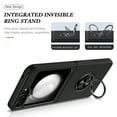 thumbnail image 7 of ELEHOLD for Samsung Galaxy Z Flip 5 Ring Stand Case, Hybrid Matte Back Case with 360°Rotatable Ring Holder Kickstand, Shockproof Magnetic Protective Case for Samsung Galaxy Z Flip 5, Black, 7 of 7