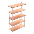 thumbnail image 1 of lionlar 1/6 Bookshelf Simulation Metal Frame Multilayer Scene Layout Props Gifts 5 Tier Long, 1 of 9