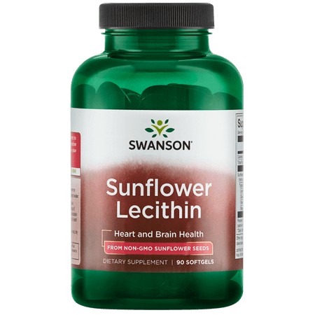 Swanson Sunflower Lecithin Non-Gmo 1,200 mg 90