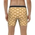 thumbnail image 4 of Picia Submarine Sub Sandwich Pattern Men's Athletic Long Leg Briefs , Performance Stretch Underwear，Moisture-Wicking, 4 of 7