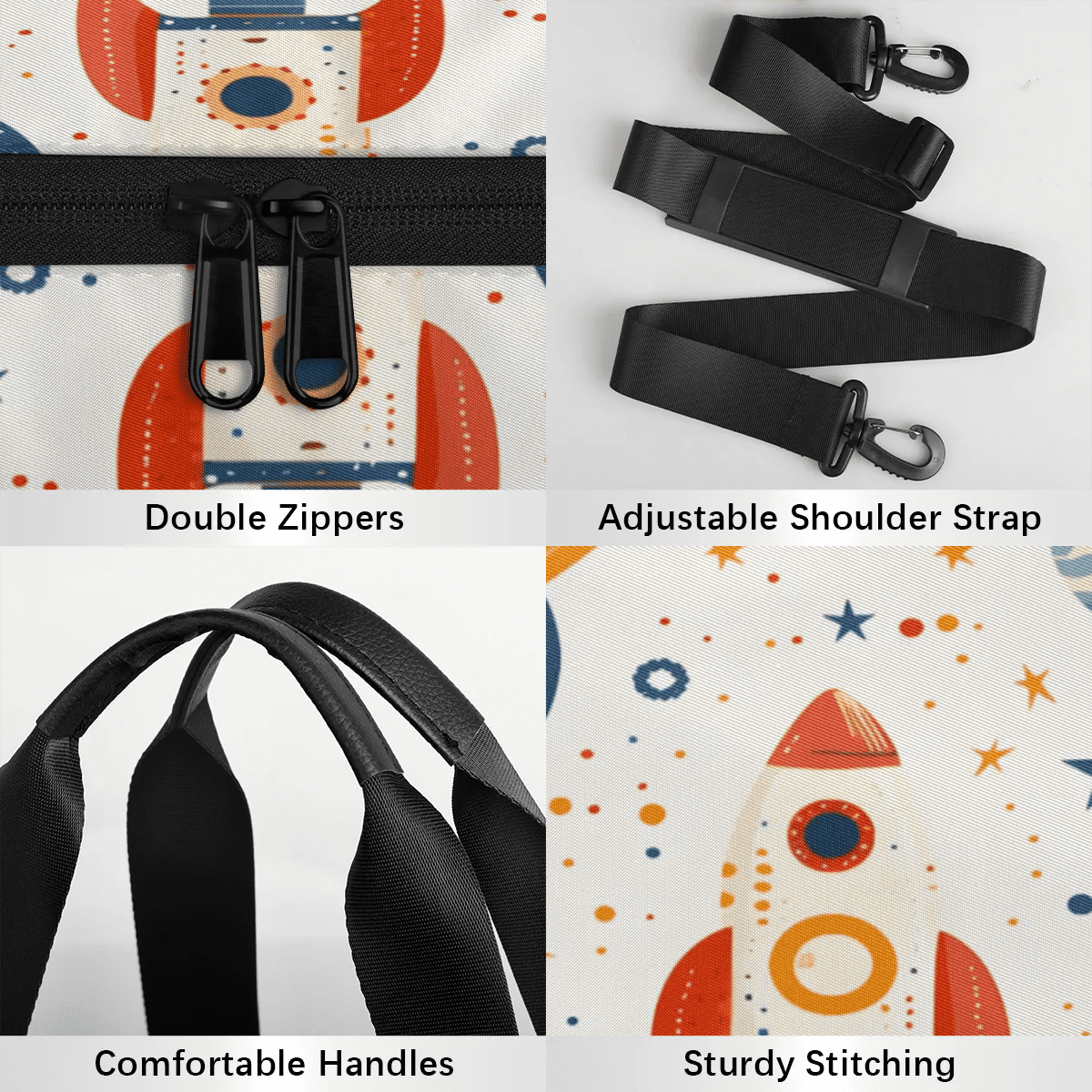Qzjjjmy Foldable Sport Duffle Bag for Kids Teens Cartoon Sport Gym Bag Lightweight Boys Overnight Bag