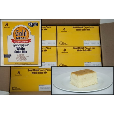 (Price/Case)Gold Medal Baking Mixes Supermoist White Cake Mix 4.5 Pounds Per Box - 6 Per Case
