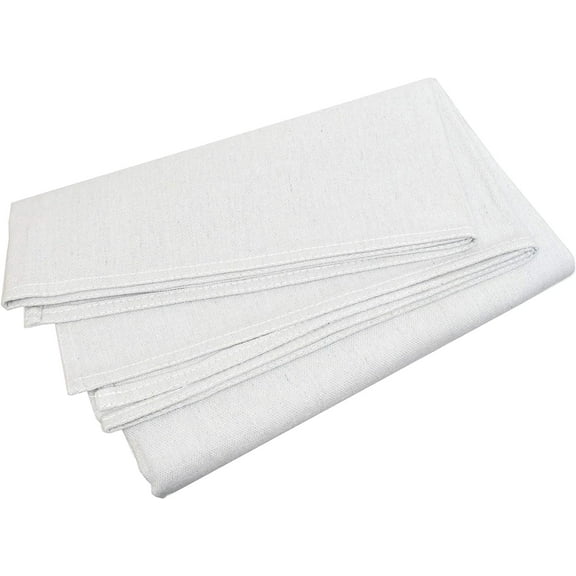 Premium Extra Small Cotton Canvas Paint Drop Cloth, Small 4' x 5' White Reusable Rectangular Floor or
