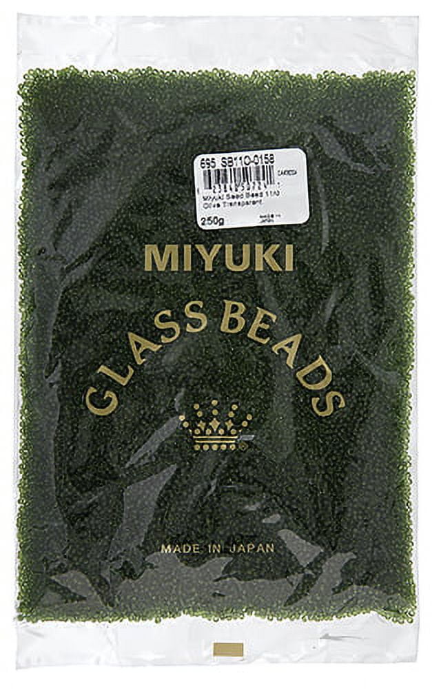 Miyuki Glass Seed Beads 11/0 (250g) DB0158 Transparent Olive Bead for DIY