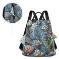 thumbnail image 4 of FORMRS Women's Travel Backpack Purse Anti-Theft Hidden Pockets Casual Shoulder Bag, Sea Plants Pattern, 4 of 6