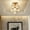 Gold, variant on Savings Dianli Entryway Crystal Lamp, Balcony and Hallway Ceiling Light, Small Flush Mount Fixture, Stylish Corridor Lighting for Home Interiors Gift