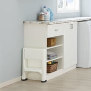Rubbermaid EZ Step Folding 2-Step Stool, White
