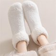 thumbnail image 5 of Goodw7 Cozy Fuzzy Socks for Women, Winter Warm Fleece Lined Slipper Socks with Double Layer Turnover Cuff, Soft Thick Floor Socks for Home Bedroom Lounging, 5 of 6