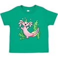 thumbnail image 3 of Inktastic Axolotl Unicorn with Rainbow Tail, Bubbles and Seaweed. Boys or Girls Toddler T-Shirt, 3 of 5