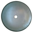 thumbnail image 2 of Novatto TIG-7032CH Fluorescent Silver Hand-Foiled Painted Glass Vessel Sink with Chrome Pop-Up Drain, Mounting Ring, 2 of 3
