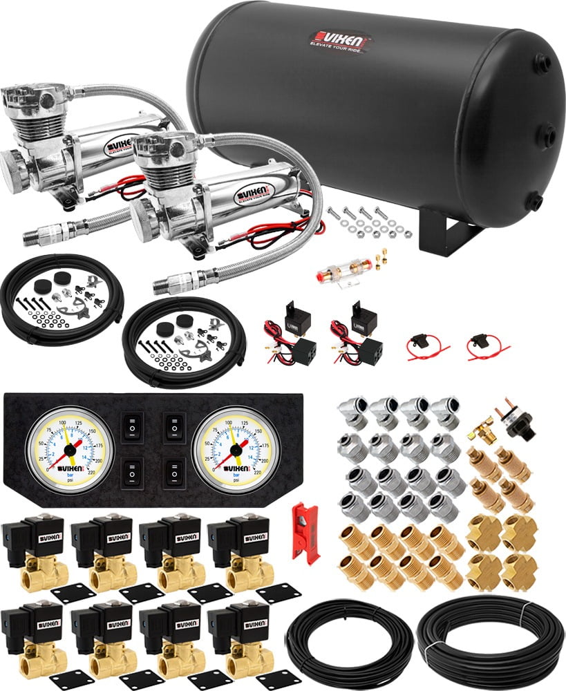 Vixen Air Suspension Kit for Truck/Car Bag/Air Ride/Spring. On Board