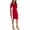 Crimson/Cream, variant on Women's Ellen Crewneck Side-Stripe Shift Dress Royal Blue/White 2XL