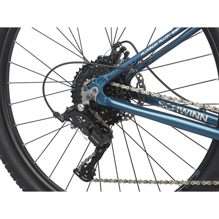 Schwinn Axum Sport Adult Men's 27.5-in. Mountain Bike, Medium Frame, Blue Bicycle