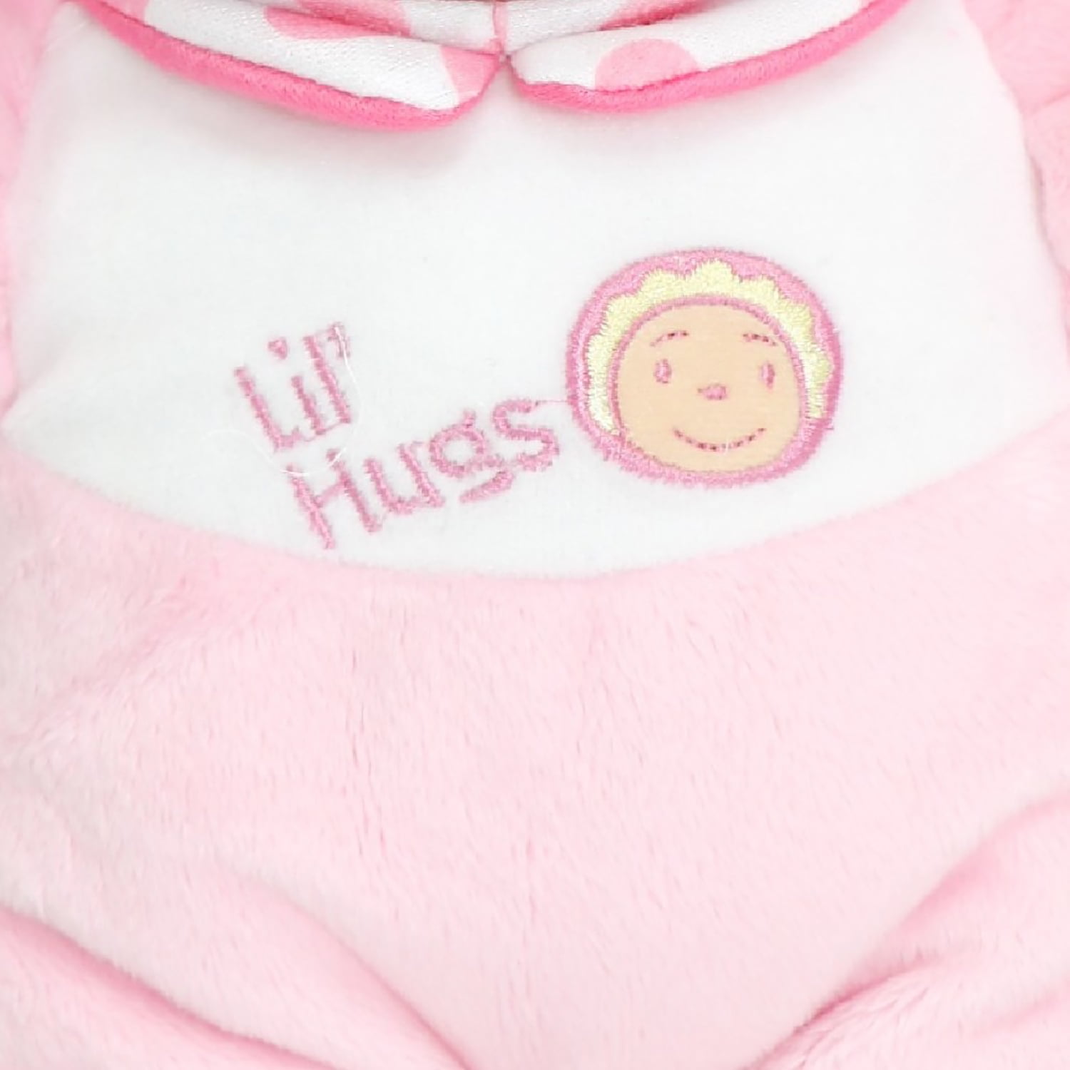 JC Toys Lil' Hugs Baby's First Soft Doll, Vinyl Face, Pastel Outfits with Rattle, 12" Asian