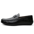 thumbnail image 3 of Men's Casual Loafers Slip On Leather Shoes Lightweight Driving Shoes Moccasins Classic Penny Loafer Flats Boat Shoes Outdoor Walking Shoes, 3 of 9
