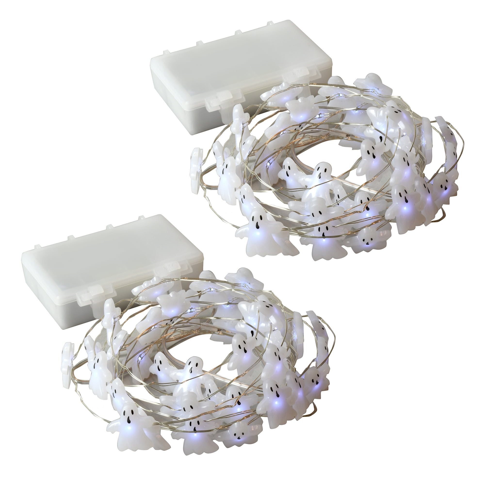 LUMABASE Battery Operated LED Waterproof Mini String Lights with Timer  (50ct) Warm White (Set of 2) 66702 - The Home Depot