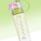 thumbnail image 1 of Botella pulverizadora de agua, escala transparente, 600 ml, plástico de gran capacidad para deportes, senderismo, picnic, verde, 1 of 3