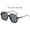 Black Frame Black and Gray Piece, variant on No-makeup look double-bridge large-frame anti-blue light retro glasses, trendy lower-frame square sunglasses for women, popular street style sunglasses, fashionable and versatile