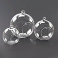 thumbnail image 2 of Hanging Glass Ball Vase Succulent Plant Terrarium Container Flower Pots, 2 of 2
