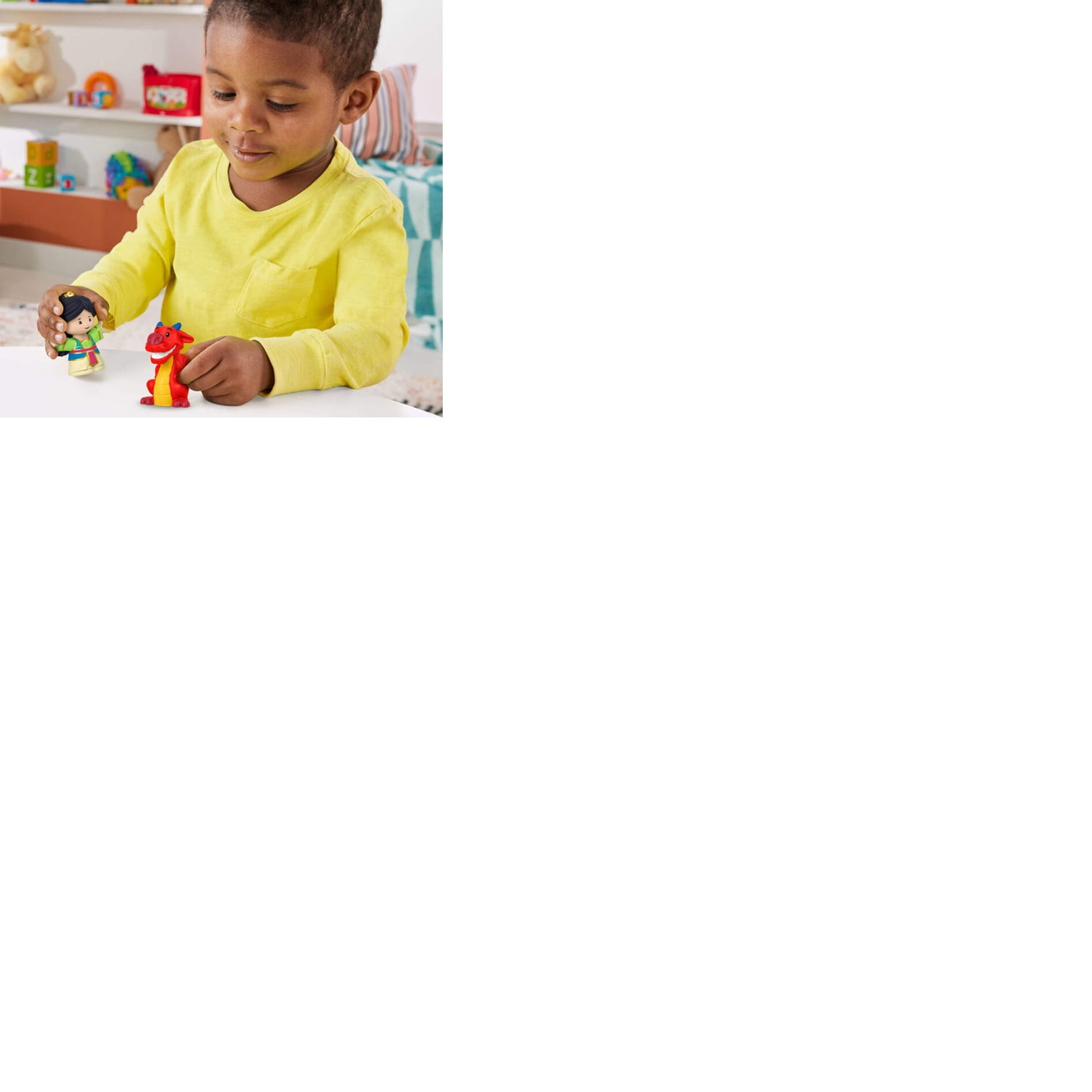 Disney Princess Mulan & Mushu Little People Figure Set for Toddlers and Kids