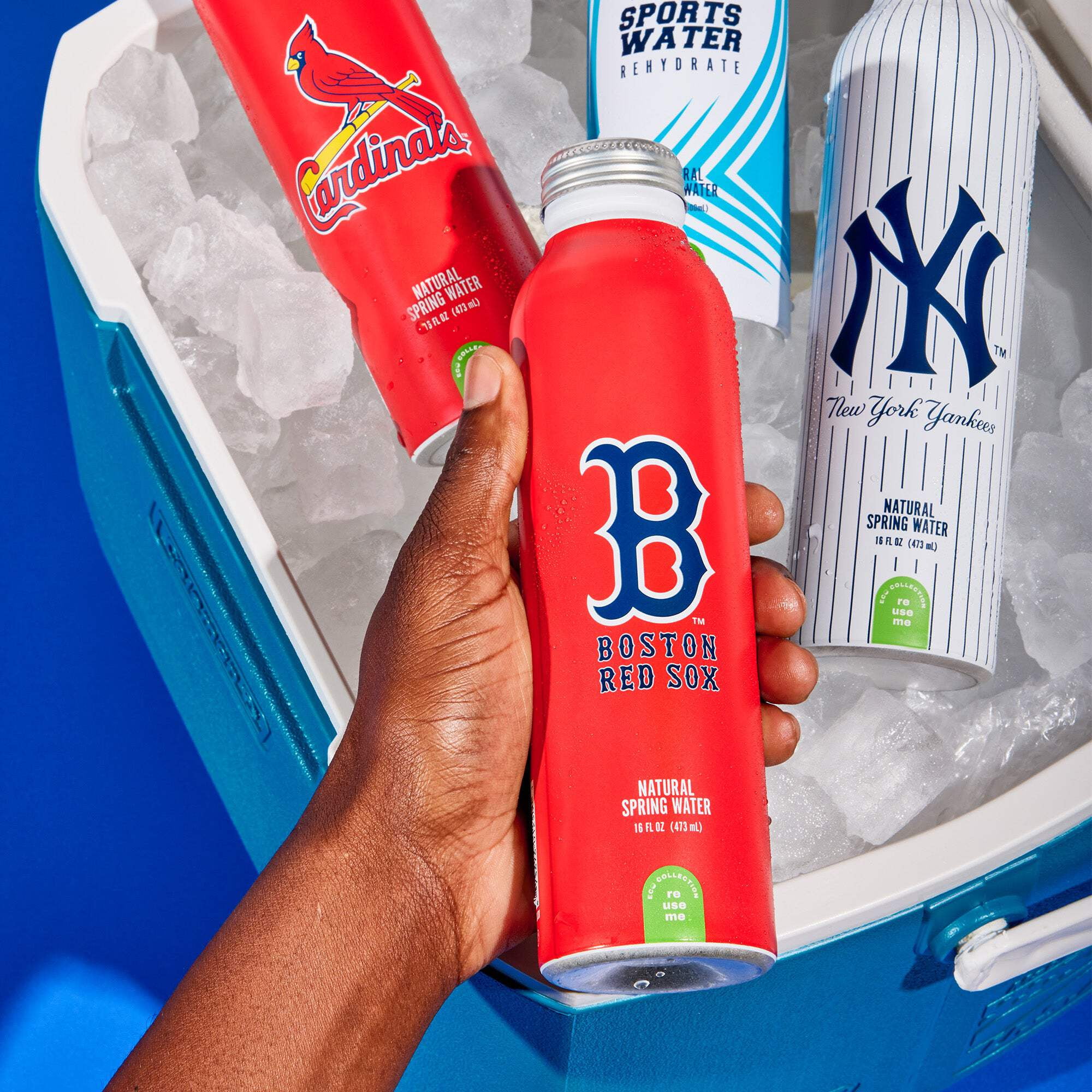 Sports Water Boston Red Sox PET Water Bottle, Bottled Water, 24 x 16.9 oz